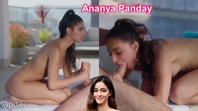 Ananya Panday video boobs deepfake style blowjob doggy sex