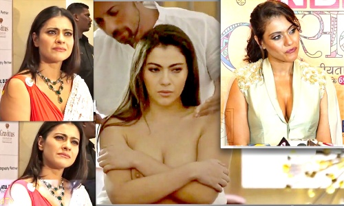 Kajol armpit video pressed topless shaved boobs Devgn