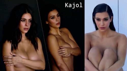 Kajol Sexy nude without dress photoshoot video full milf