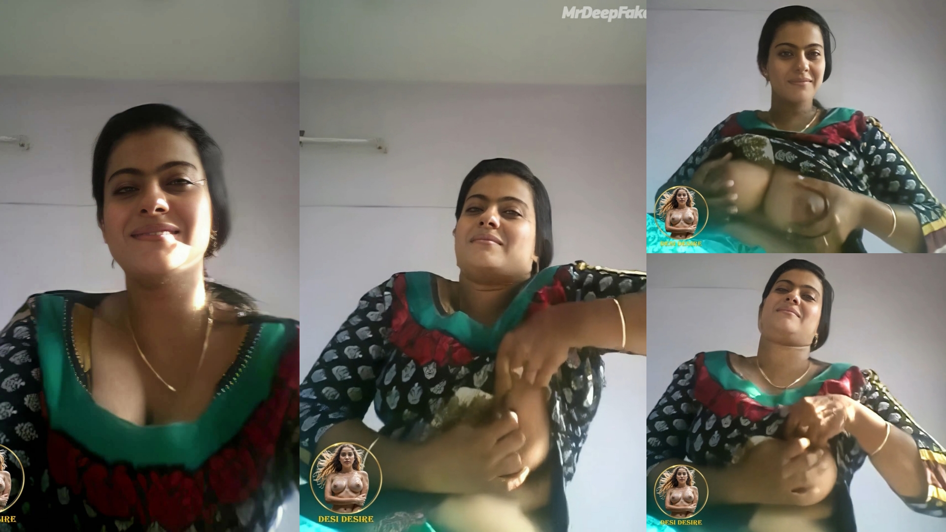 Kajol video black Devgan nipple showing webcam big her boobs
