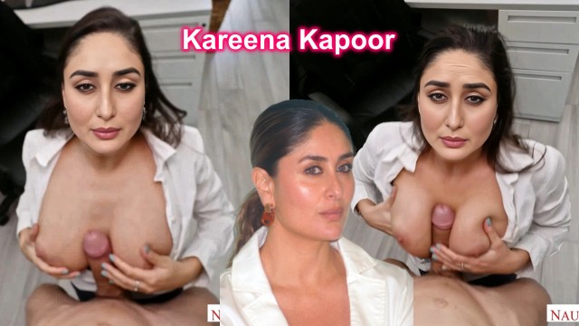Kareena Kapoor open shirt cleavage titsjob fucking deepfake