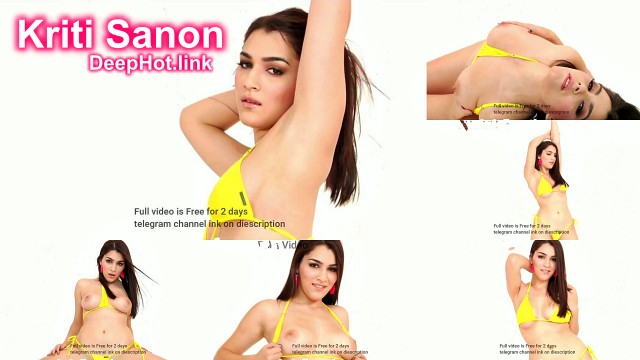 Kriti Sanon video bold yellow striptease seducing bikini