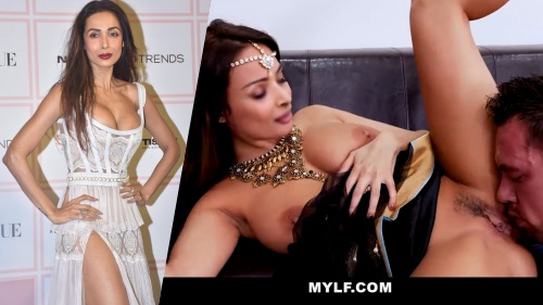 Malaika Arora deepfake on couch cum licked video casting ass