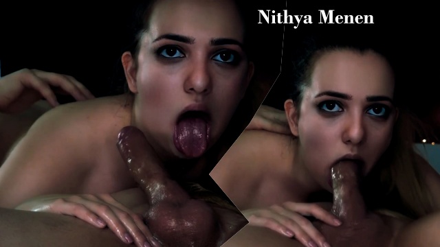 Nithya Menen licking blowjob without condom cock deepfake
