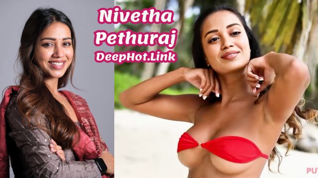 Nivetha Pethuraj body show beach Tamil Heroine semi bikini