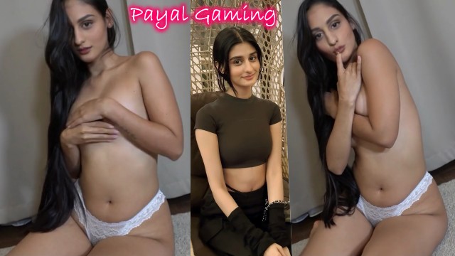 Payal Gaming white small topless deepfake boobs pressed nude