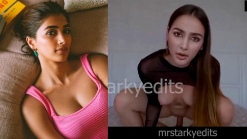 Pooja Hegde nipple top small fake boobs fucking nude on