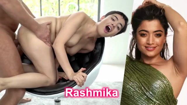 Rashmika Mandanna doggy style nude shaved ass fucking pussy