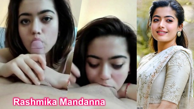 Rashmika Mandanna without deepfake condom video sucking