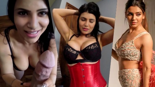 Samantha sex red lingering video striptease deepfake handjob
