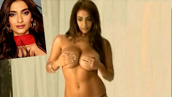 Sonam Kapoor boobs topless deepfake panties video pressed