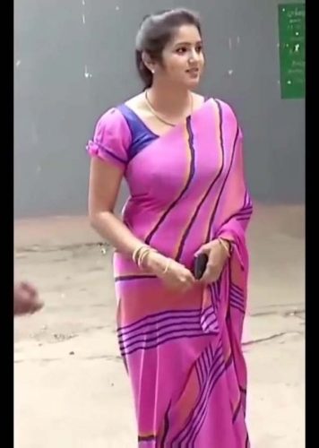 Srithika Saneesh Hottest Looks in Saree